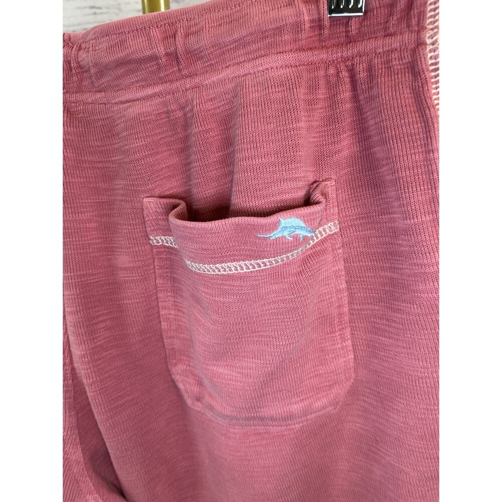 Tommy Bahama Tobago Bay Knit Lounge Shorts Men’s M Pink Drawstring Pockets - Picture 3 of 6